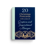 DaySpring - Christmas Postcard Book with a Mix of Scripture and Inspirational Messages - 20 Christmas Postcards