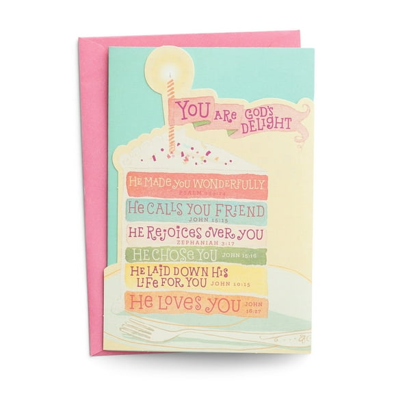 DaySpring Colors of Compassion You Are God's Delight Friendship Birthday Premium Cards NIV 6 Count
