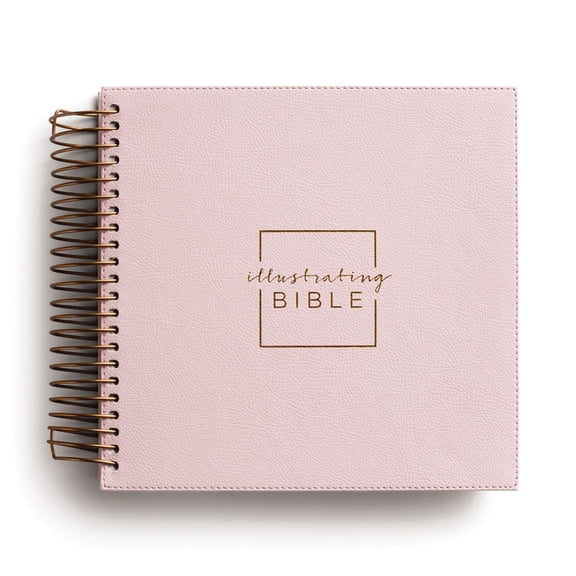 Illustrating Bible Niv: Spiral Bound Bible Journal, Pink, (Spiral-Bound)