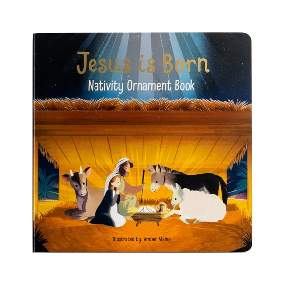 DaySpring - Jesus Is Born: Nativity Ornament Board Book (Advent Devotional for Kids)