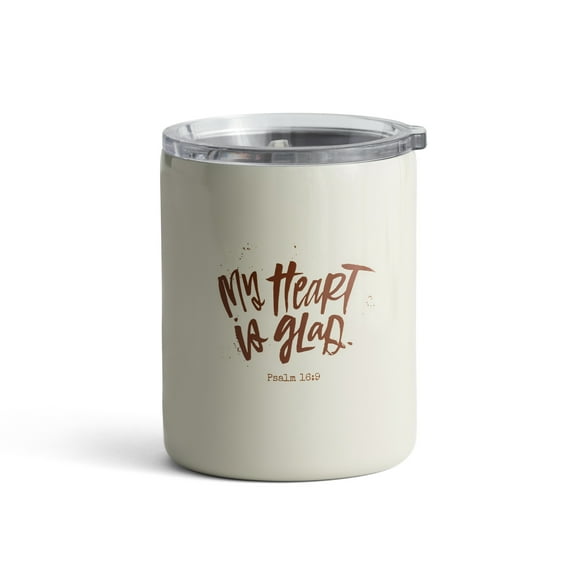 DaySpring - Katygirl - My Heart is Glad Stainless Steal Tumbler, 12 oz