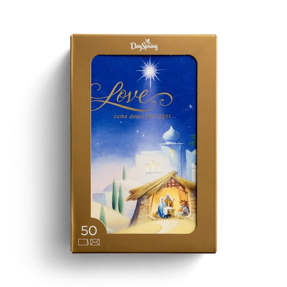 DaySpring Love Came Down One Night Christmas Boxed Cards 50 Count