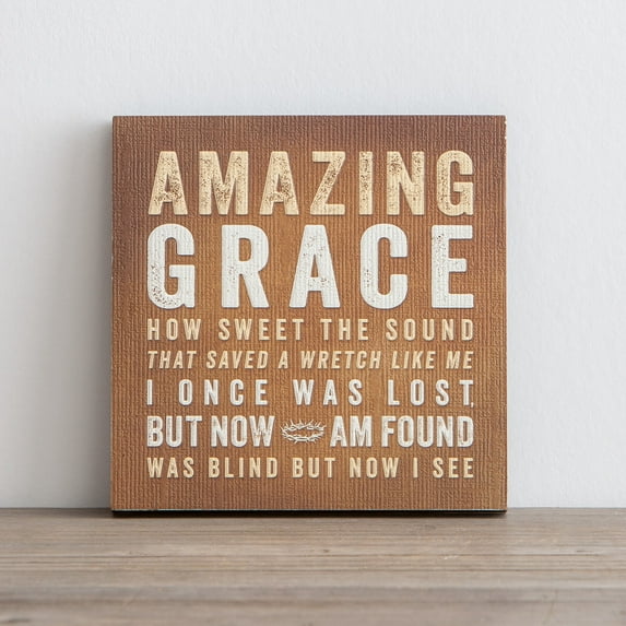 Dayspring Cards 131108 Plaque - Desktop - Amazing Grace
