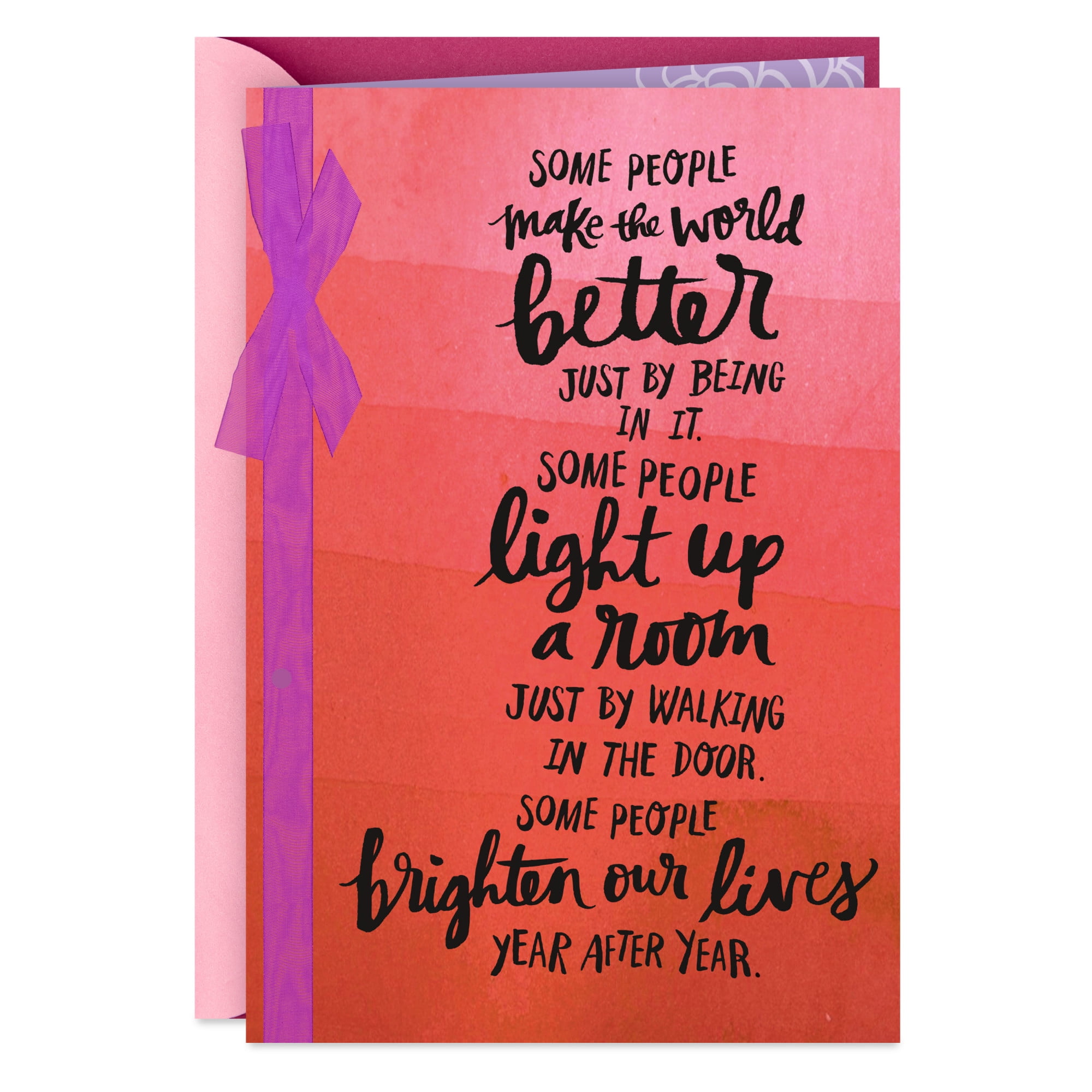 DaySpring Mahogany Religious Birthday Card (Brighten Our Lives Year After Year)