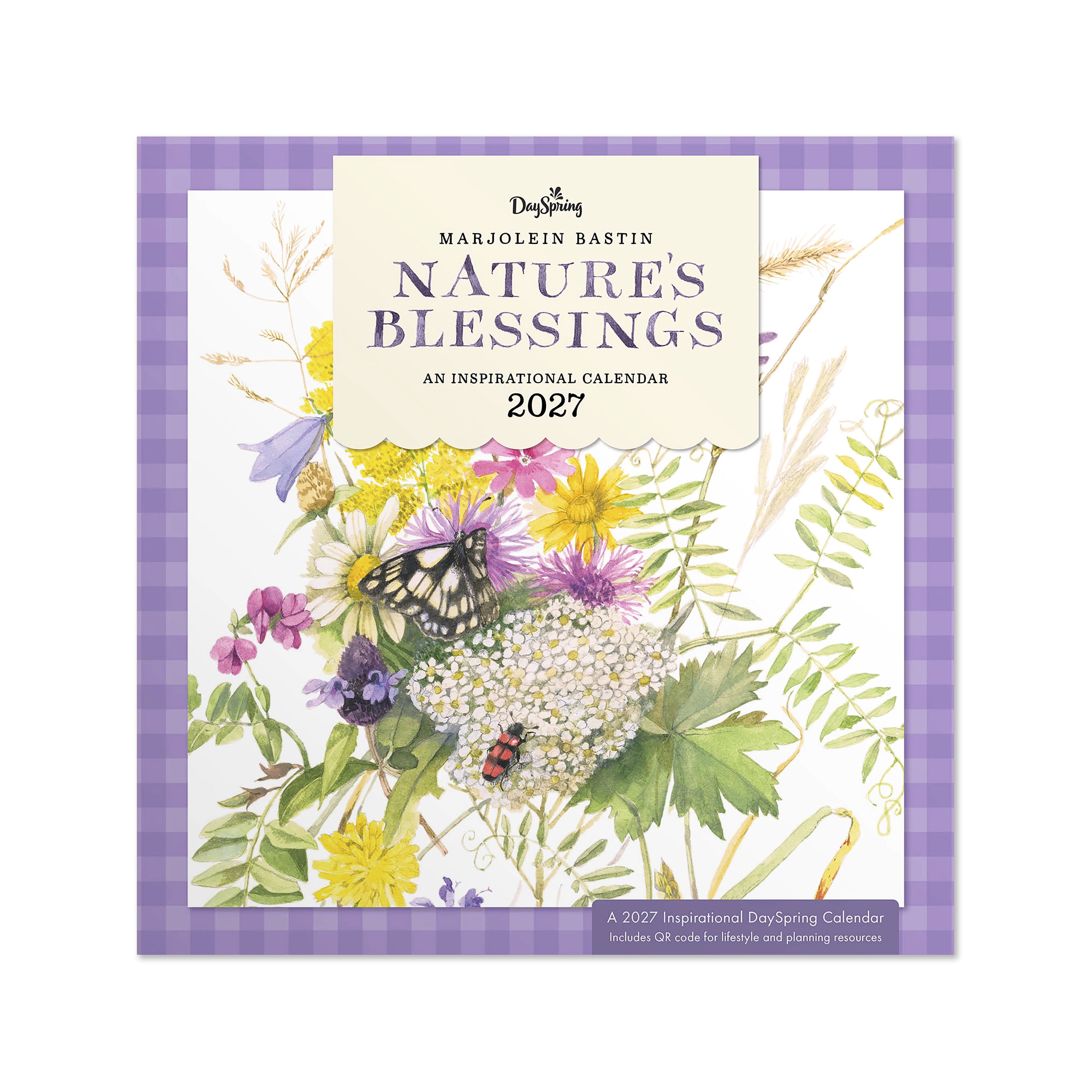 2027 Natures Blessings Hanging Wall Cal 12x12 January-December Gridded-M.Bastin