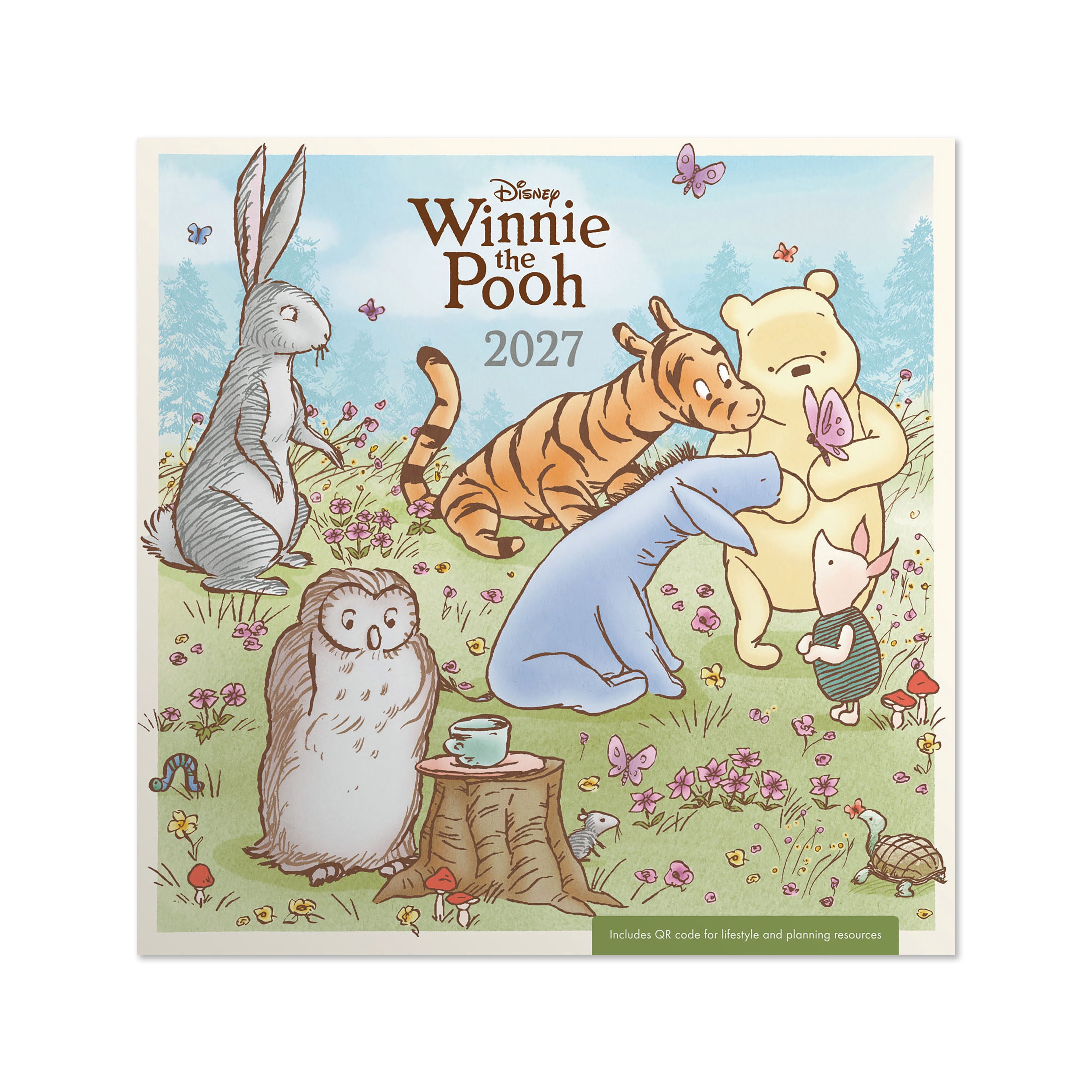 2027 Winnie the Pooh 12x12 January-December Gridded by DaySpring