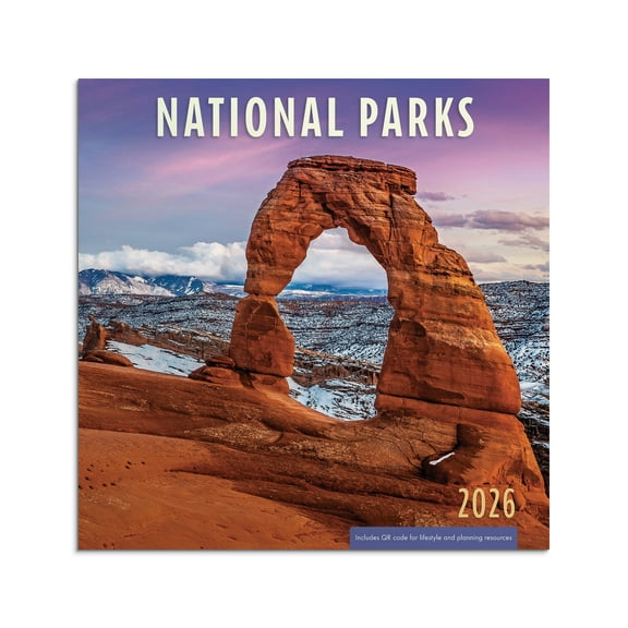DaySpring Monthly Calendar Mini (7"x7") National Parks 12 Mo Jan 2026-Dec 2026