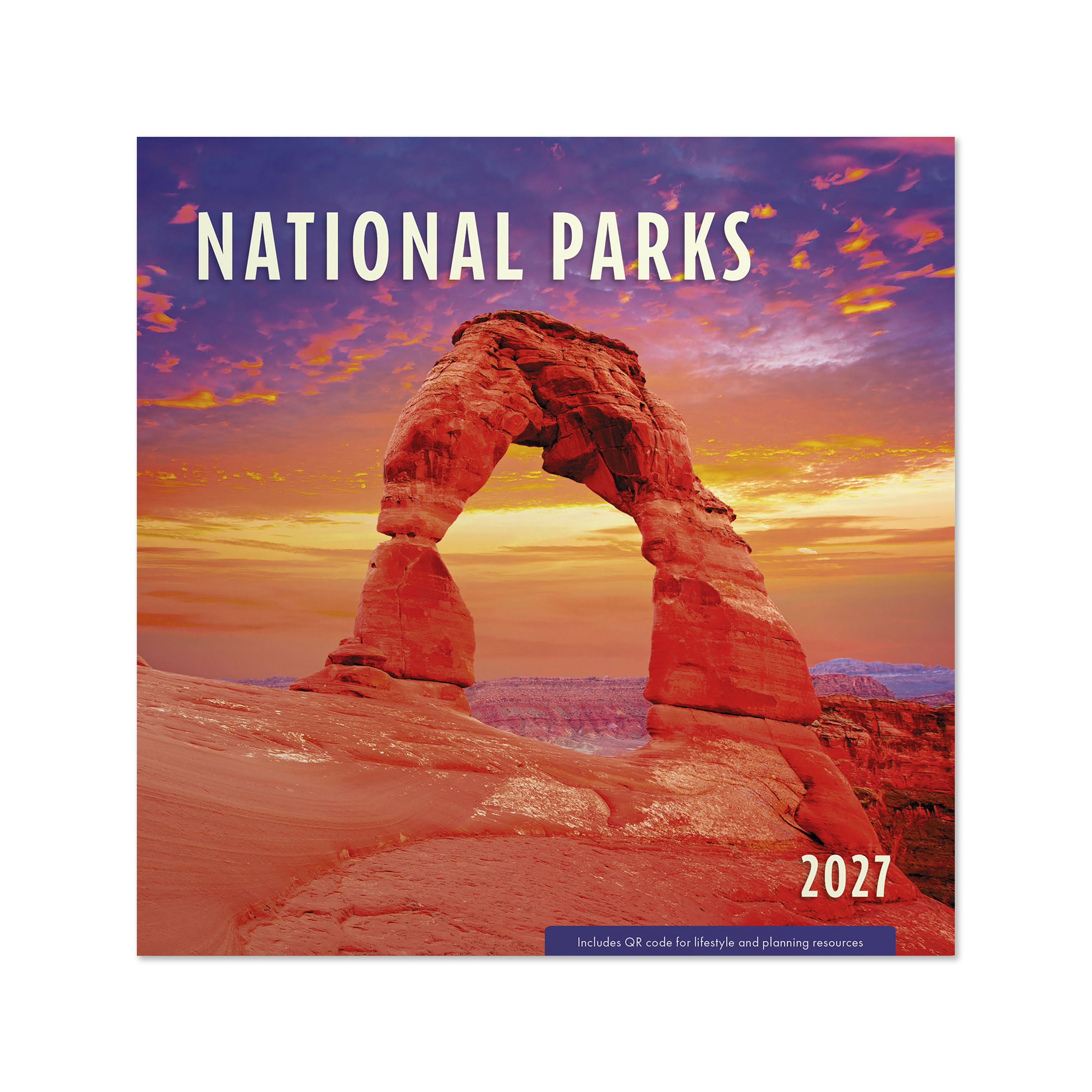 2027 National Parks Mini Hanging Wall Calendar 7x7 January-December Gridded