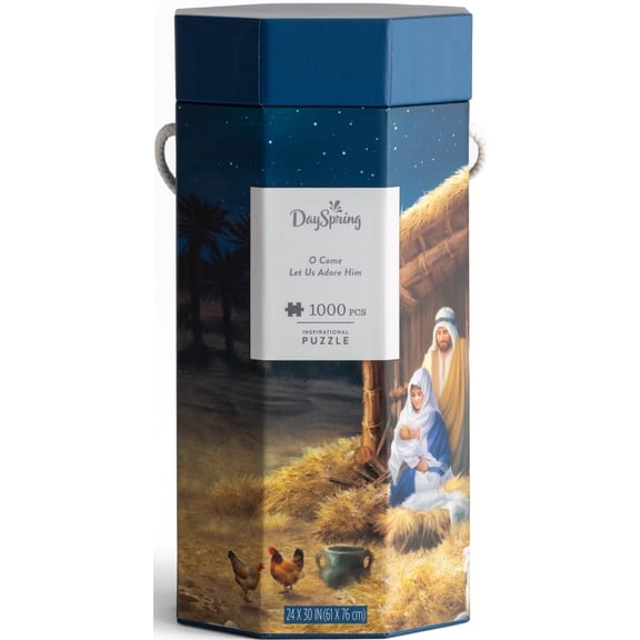 DaySpring O Come Let Us Adore Him Inspirational Jigsaw Puzzle 1,000 Piece
