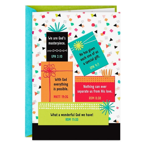 DaySpring Religious Birthday Card (God's Good Work in You)