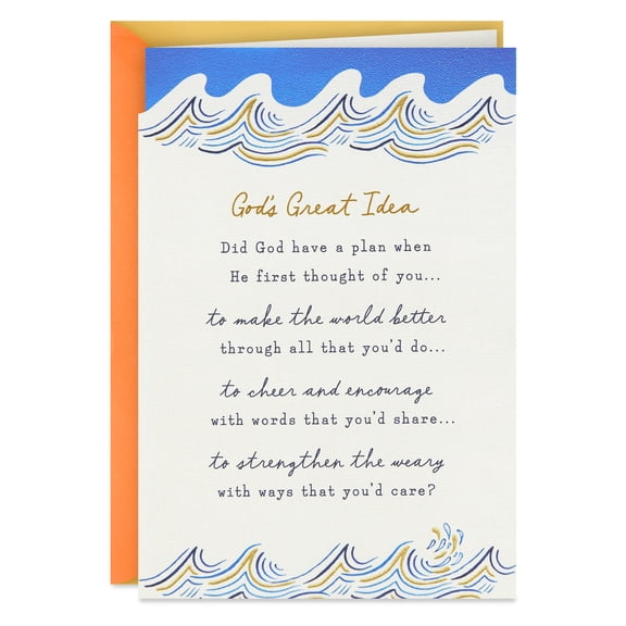 DaySpring Religious Birthday Card (God's Great Idea)