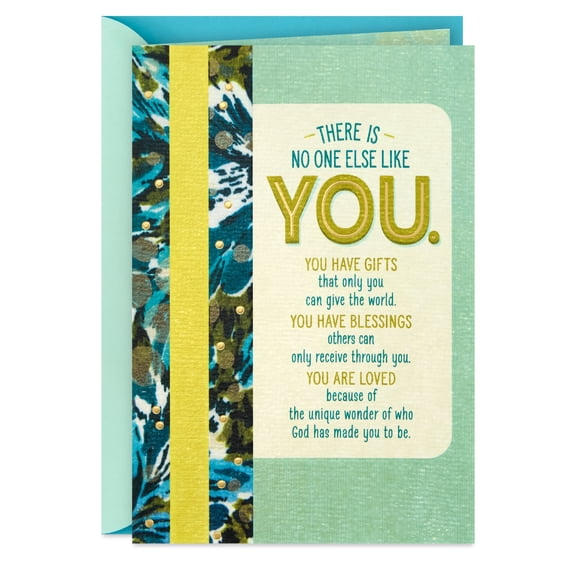 DaySpring Religious Birthday Card (No One Else Like You)