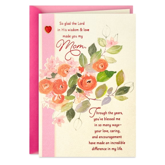 DaySpring Religious Birthday Card for Mother (So Glad You're My Mom)