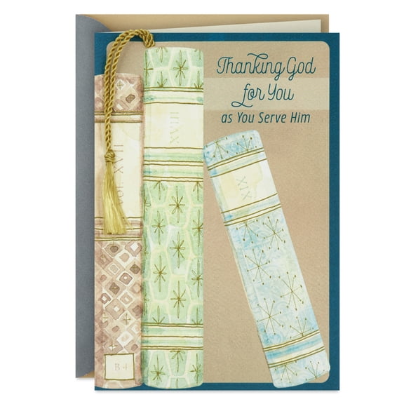 DaySpring Religious Clergy Appreciation Card (Thanking God for You as You Serve Him)