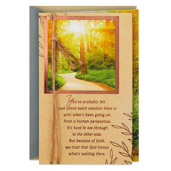 DaySpring Religious Encouragement Card (God Walks With You)
