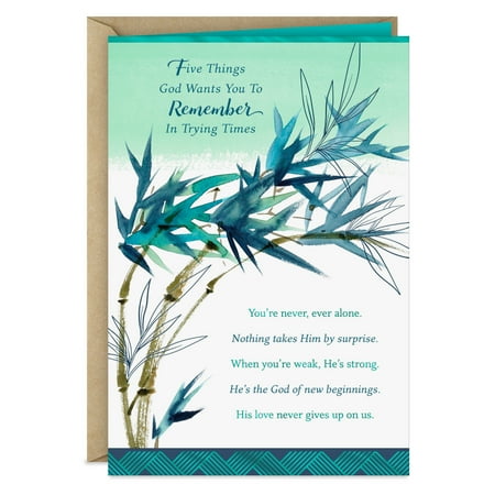 DaySpring Religious Encouragement Card (Trusting God to Carry You Through)