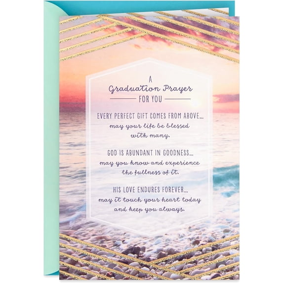 DaySpring Religious Graduation Card (Graduation Prayer)