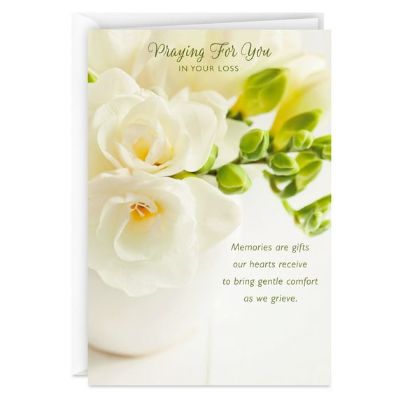 DaySpring Religious Sympathy Card (Cherished Memories and God's Faithful Love)