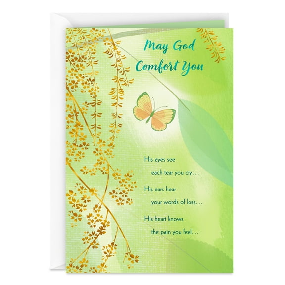 DaySpring Religious Sympathy Card (May God Comfort You)