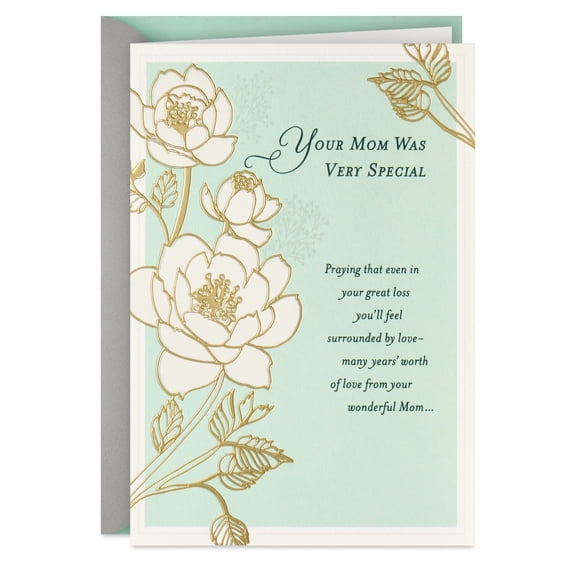 DaySpring Religious Sympathy Card for Loss of Mom (Surrounded By Love)