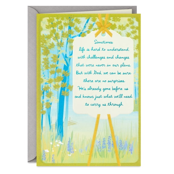 DaySpring Religious Thinking of You Card (Sometimes Life Is Hard To Understand)