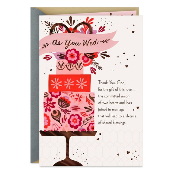 DaySpring Religious Wedding Card (Lifetime of Shared Blessings)