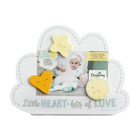 DaySpring, Sam & Essie, Little Heart, Metal Magnet Frame with Magnets