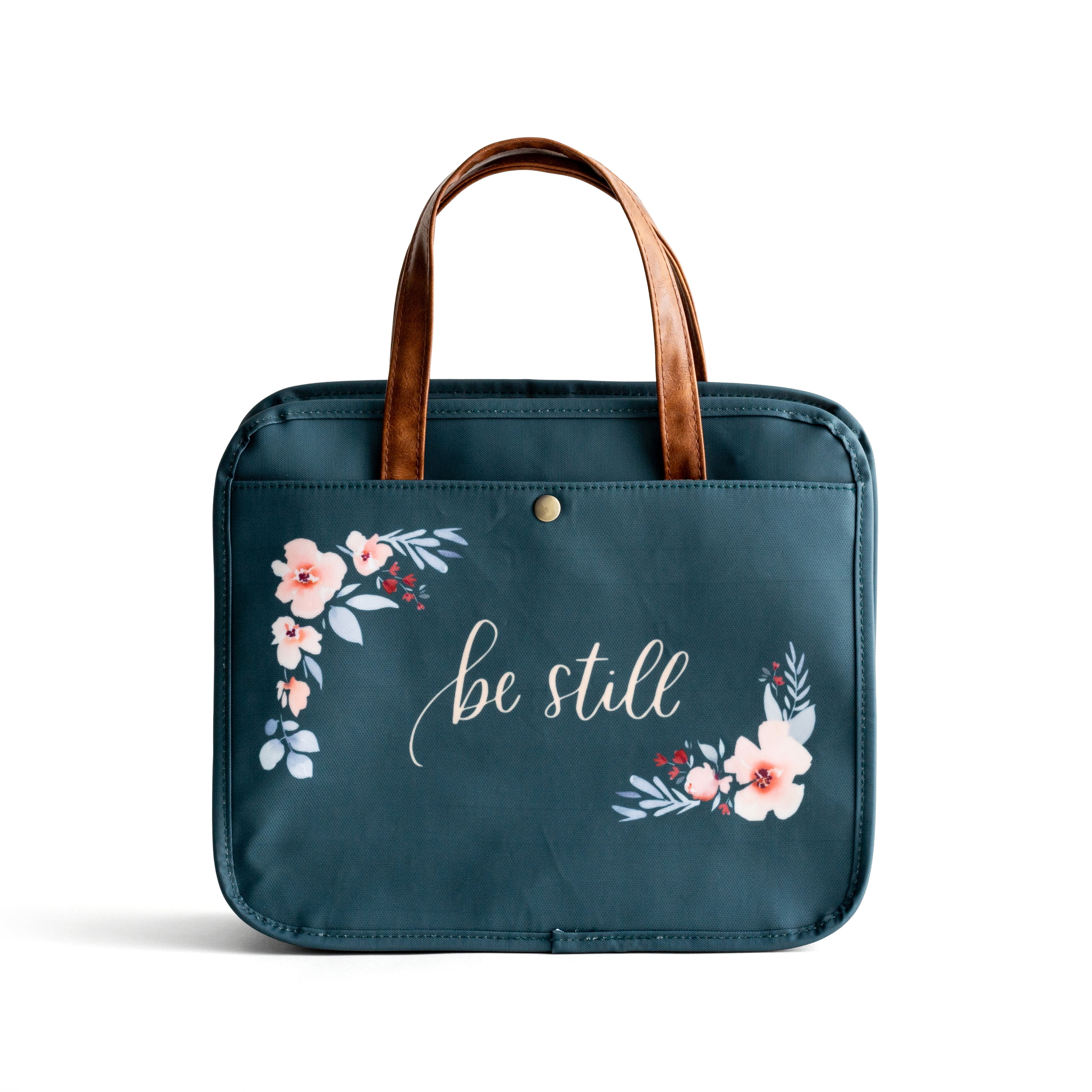 DaySpring Studio 71 Be Still Floral Bible Cover Tote Organizational Bag J6872