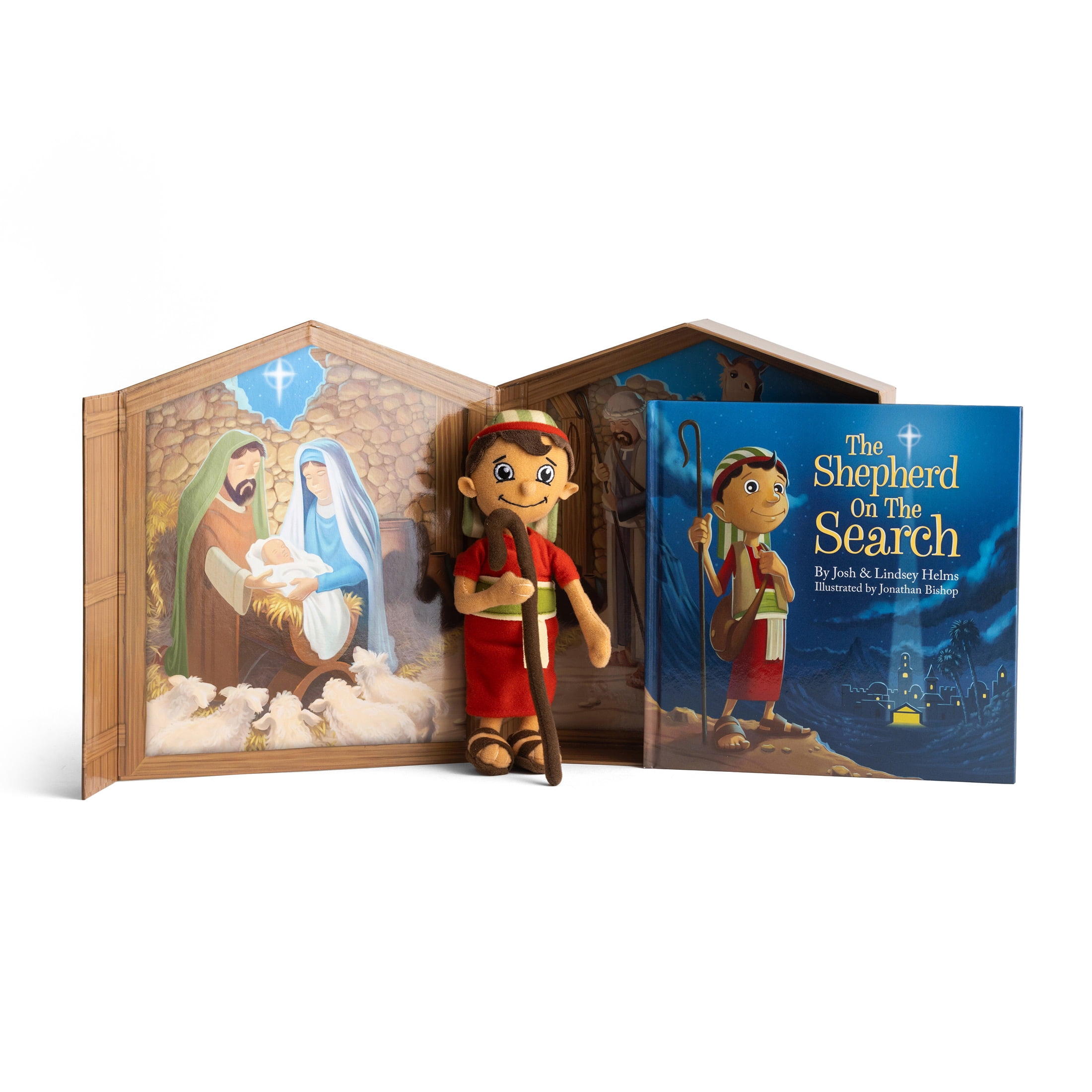 DaySpring - The Shepherd on the Search: Finding Christ in Christmas - Advent Activity Set with Nativity Keepsake Box