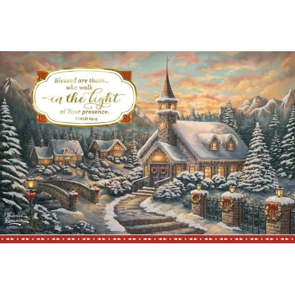 DaySpring - Thomas Kinkade - Walk in the Light - 18 Christmas Boxed Cards