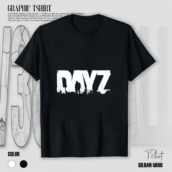 DayZ Post Apocalyptic Survival Zombie Open World Gaming Logo Unisex T-Shirt, up to size 5XL