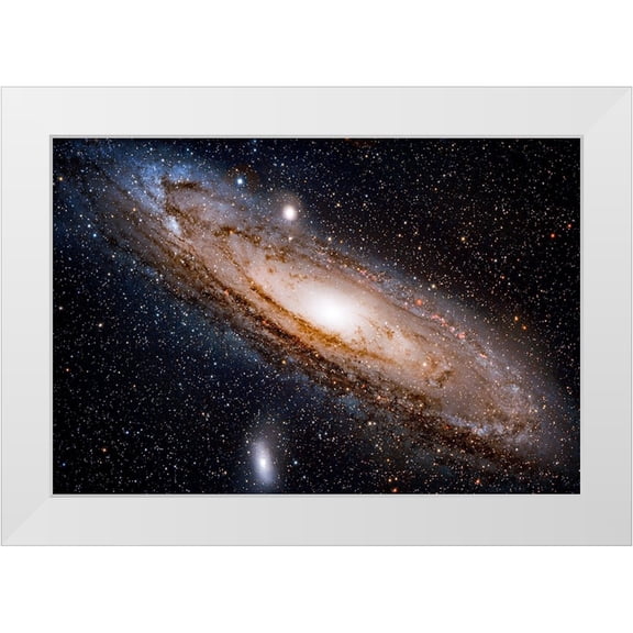 Dayag, David 32x23 White Modern Wood Framed Museum Art Print Titled - Andromeda Galaxy