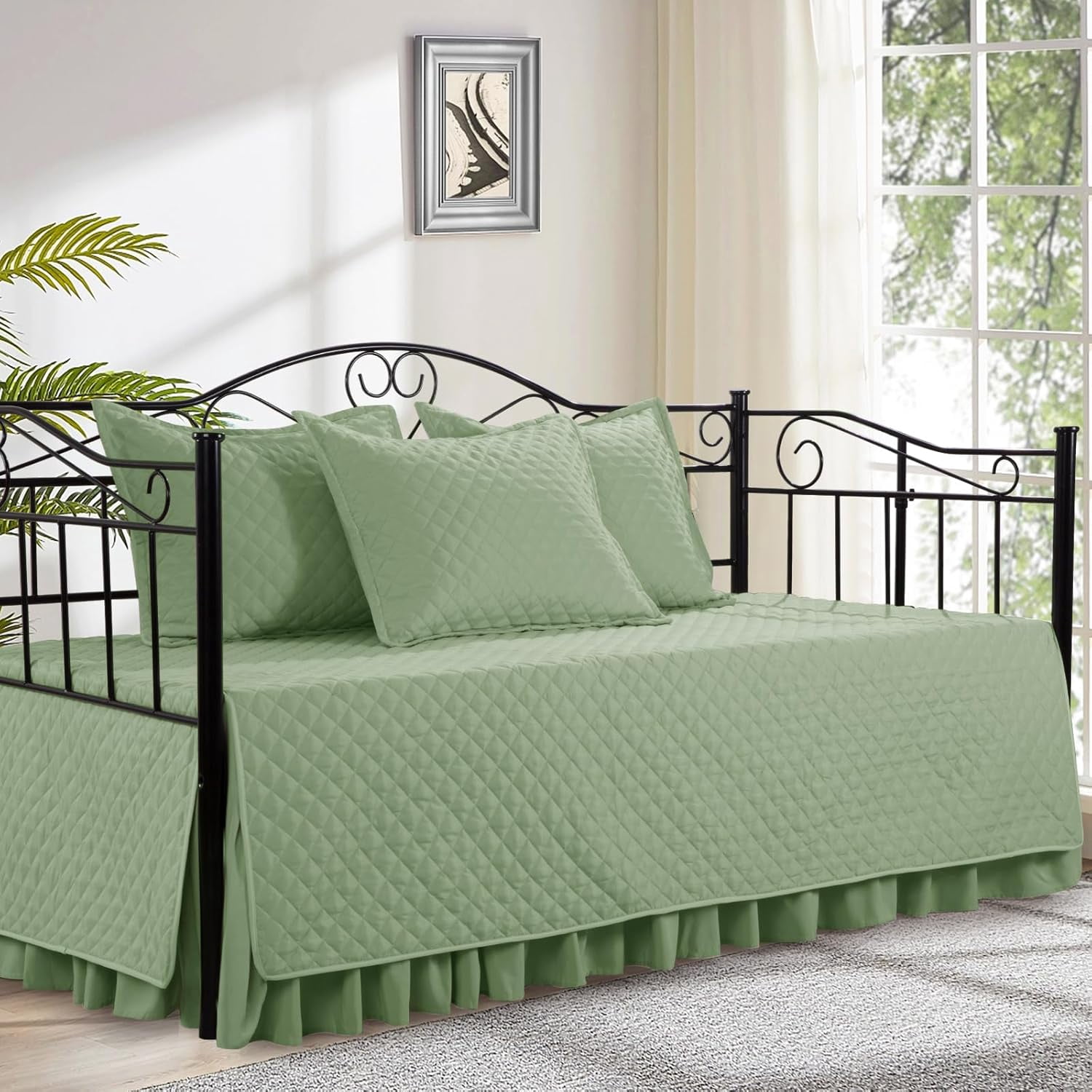 Daybed Cover Sets- Diamond Stitching Daybed Bedding Set, All Season