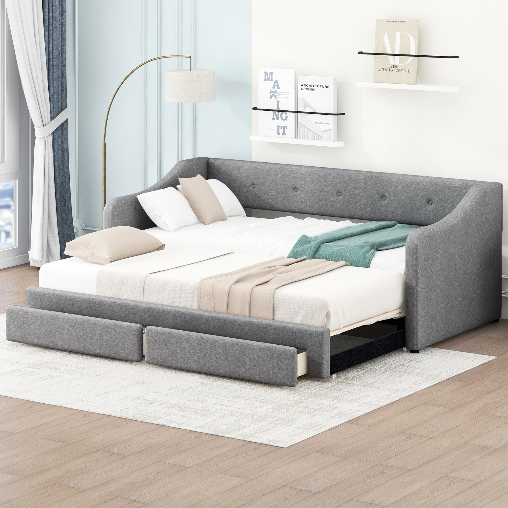 Daybed with Storage and Expandable Feature / Combine Utility and ...