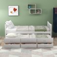 thumbnail image 1 of Daybed with Trundle and Drawers, Twin Size, White, 1 of 13