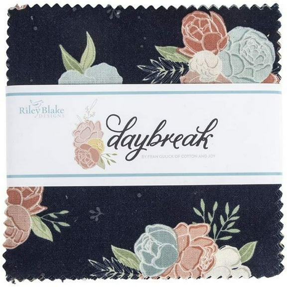 Daybreak Riley Blake Stacker by Fran Gulick of Cotton and Joy; 42 - 5" Precut Fabric Quilt Squares