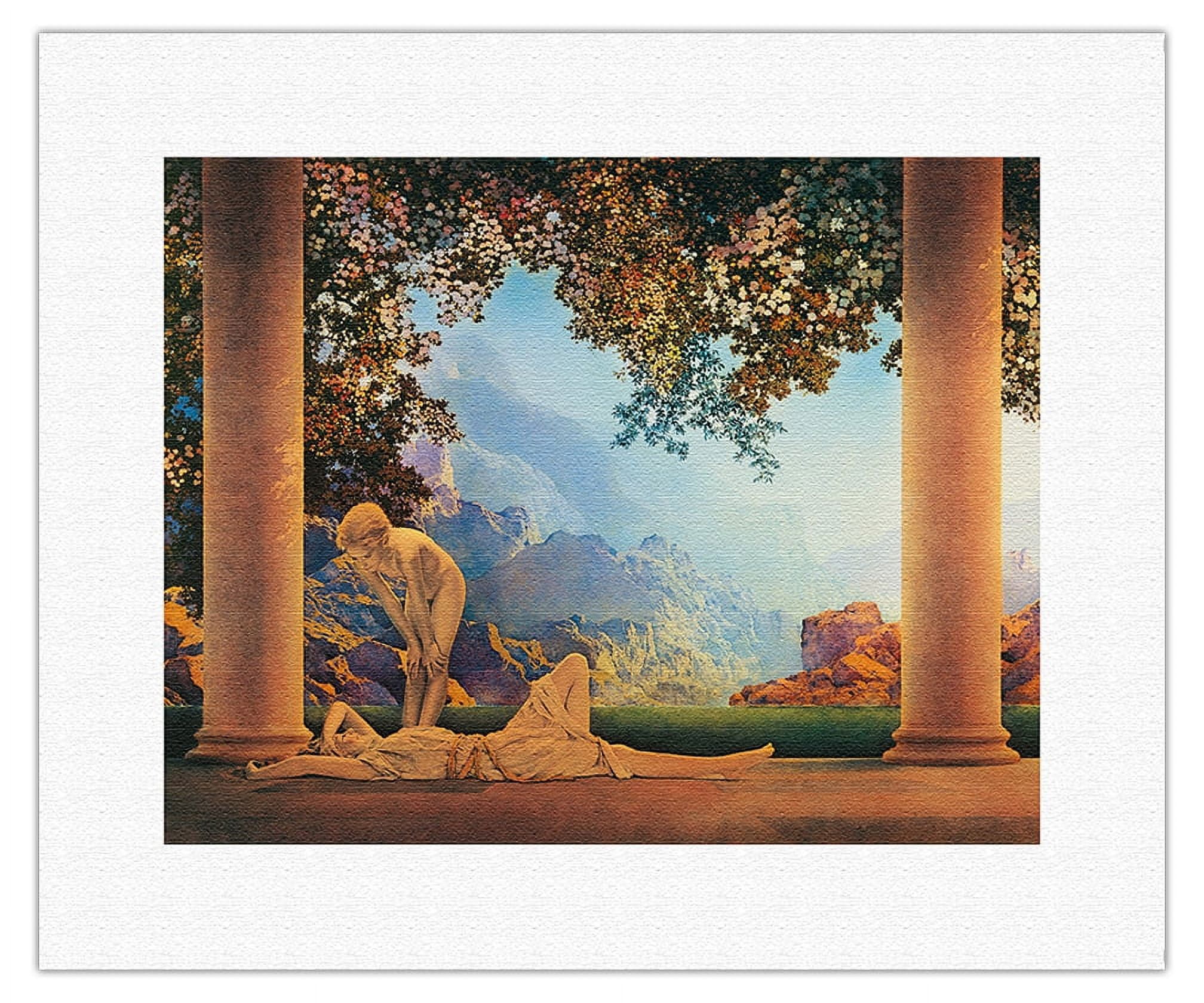 Daybreak - Vintage Art Nouveau Poster by Maxfield Parrish c.1922