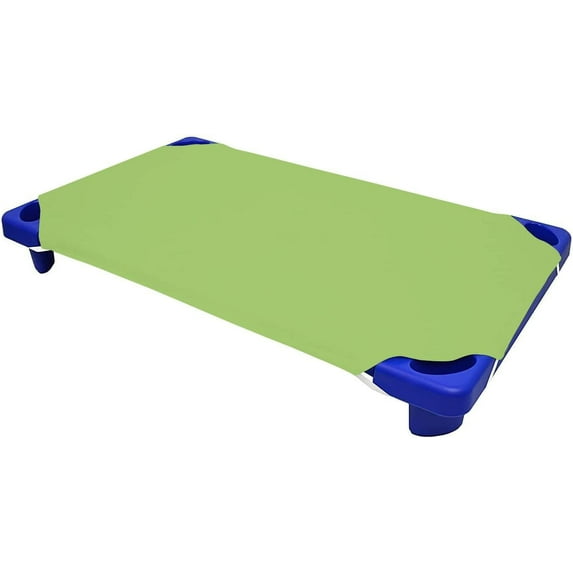 Daycare Cot Sheets -Kids Cot Sheet for Stackable Cots for Preschool - Cotton - Corner Elastic Loops - Cot Bed Fitted Sheet 1000 TC Pre-School Cot Sheet Pack Of 12 (23"X47", Sage)