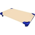 thumbnail image 1 of Daycare Cot Sheets -Kids Cot Sheet for Stackable Cots for Preschool - Cotton - Corner Elastic Loops - Cot Bed Fitted Sheet 1000 TC Pre-School Cot Sheet Pack Of 6 (23"X47", Ivory), 1 of 8