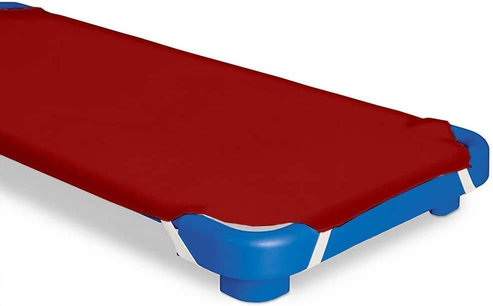 Daycare Cot Sheets for Preschool Cot Beds, 100 Egyptian Cotton Elastic