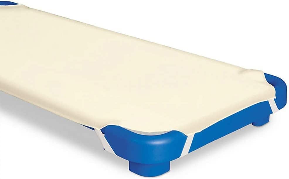 Daycare Cot Sheets for Preschool Cot Beds, 100 Egyptian Cotton Elastic