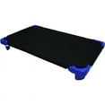 thumbnail image 1 of Daycare/Pre-School Toddler Cot Sheet - 400 Thread Count - 100% Egyptian Cotton - Corner Elastic Loops Cot Fitted Sheet Black Solid- 22" W X 40" L - Pack of 6, 1 of 6