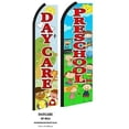 thumbnail image 1 of Daycare & Preschool Swooper Flag- Pack of 2 | Advertisement /Business Flags | Feather Flag |, 1 of 2