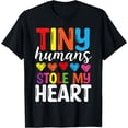 thumbnail image 1 of Daycare Provider Tiny Humans Stole My Heart Childcare T-Shirt, 1 of 4