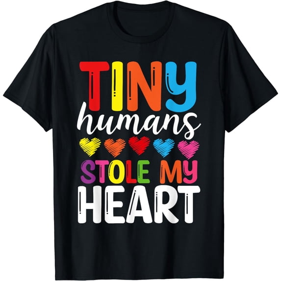 Daycare Provider Tiny Humans Stole My Heart Childcare T-Shirt