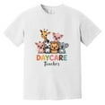 thumbnail image 1 of Daycare Teacher Animals Funny Provider Back To School Kids Comfort Color T-Shirt, 1 of 4