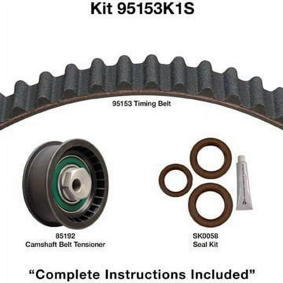 Dayco 95153K1S Timing Belt Kit Fits select: 1989-1993 CHRYSLER LEBARON, 1989-1995 DODGE DAKOTA