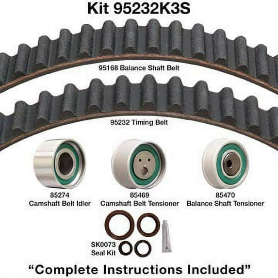 Dayco 95232K3S Timing Belt Kit Fits select: 1999-2003 MITSUBISHI GALANT, 2003 MITSUBISHI OUTLANDER