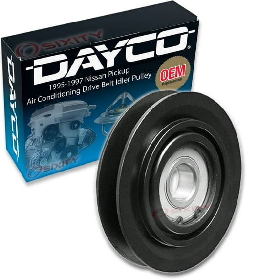 Dayco AC Drive Belt Idler Pulley compatible with Nissan Pickup 2.4L L4 1995-1997