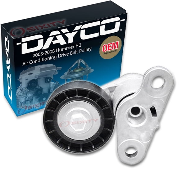 Dayco AC Drive Belt Tensioner Assembly compatible with Hummer H2 6.2L V8 2003-2008